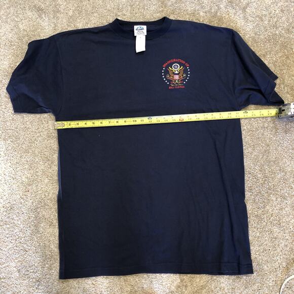 Vintage President Bill‎ Clinton Inauguration T-Shirt Size XL Blue 90s - Picture 7 of 7